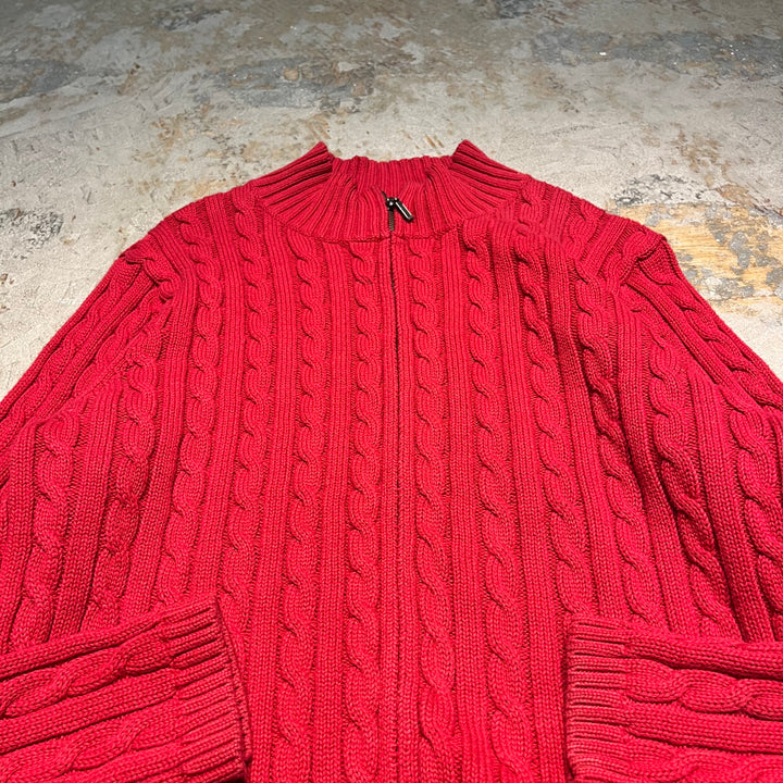 #3621 L.L.Bean/エルエルビーン/zip up knit/ジップアップニット/サイズXL
