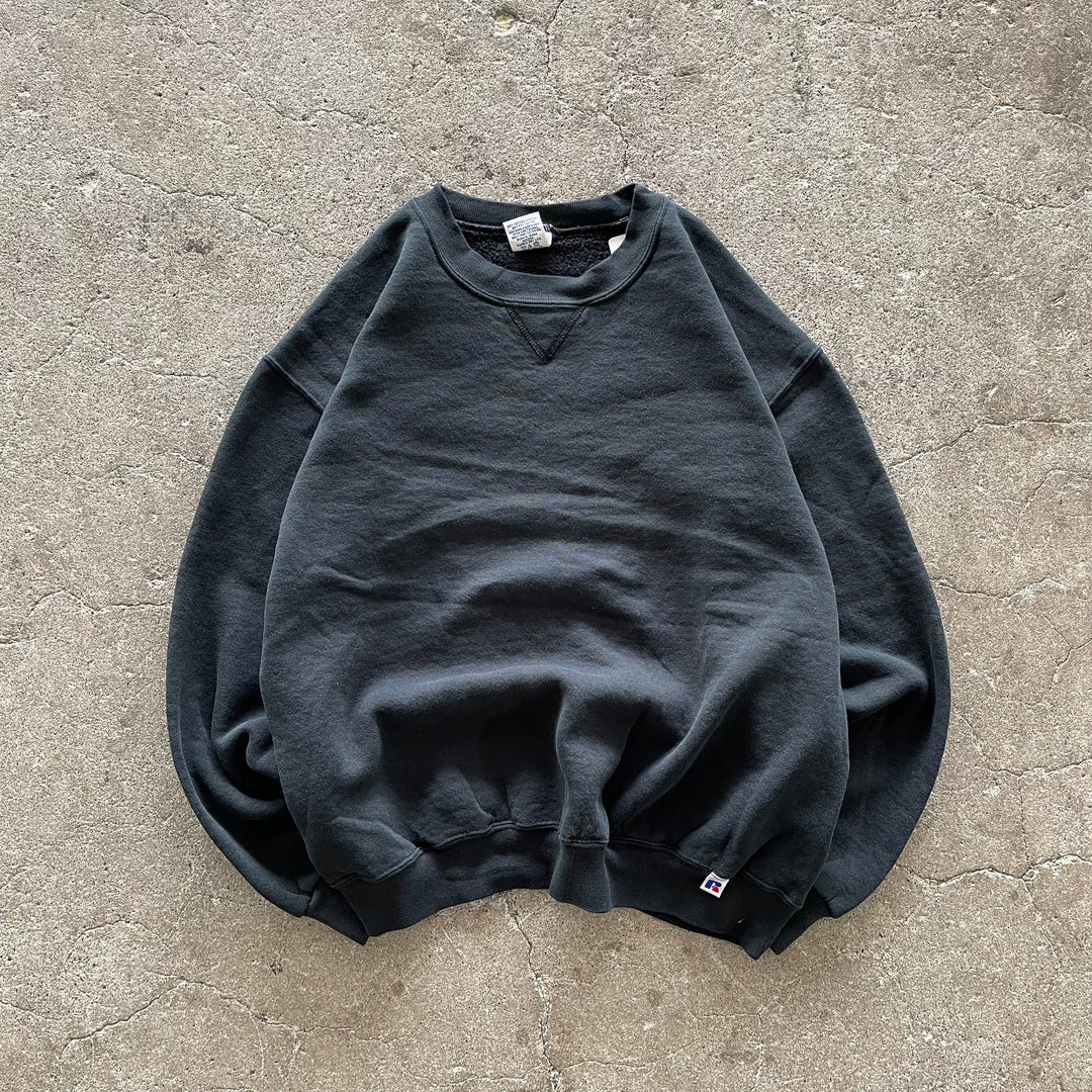 旧衣服RUSSELL / RUSSELL /空白克鲁尼克湿衫/素色/尺寸M