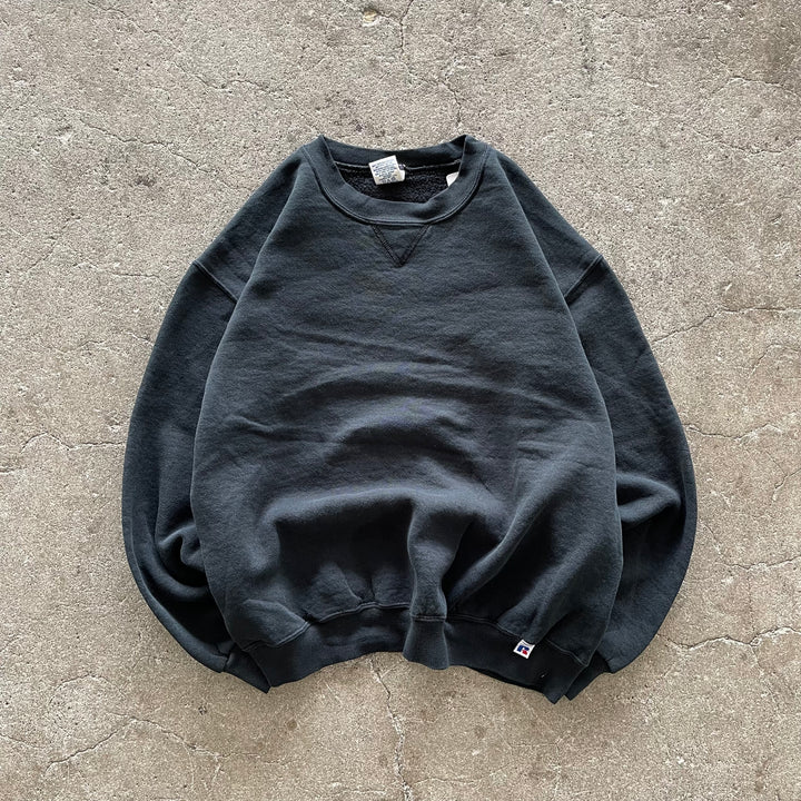 旧衣服RUSSELL / RUSSELL /空白克鲁尼克湿衫/素色/尺寸M
