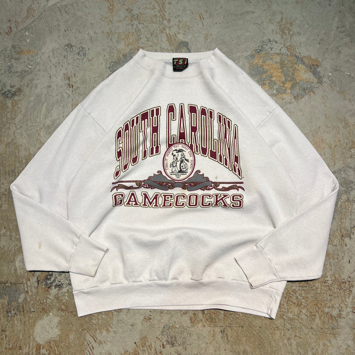 #3970 古着 Unknow/Crew neck sweat/クルーネックスウェット/SOUTH CAROLINA GAMECOCKS/MADE IN U.S.A/サイズXL