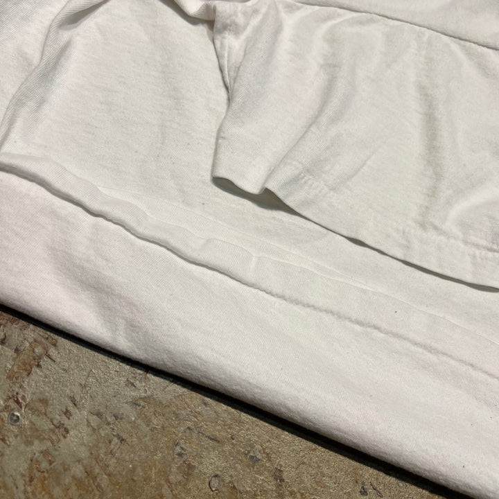 古着 89's JIM BENTON/ジム・ベントン/MR.OUTDOORMAN/イラスト/ヴィンテージ シングルステッチ プリントTシャツ/サイズL相当