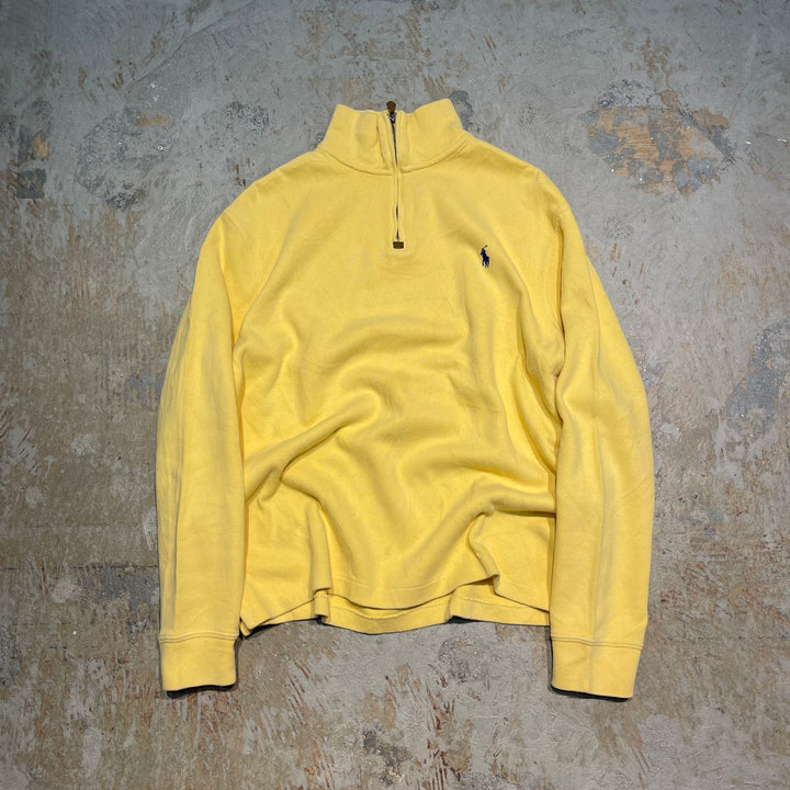 #3857 古着 POLO by Ralph Lauren/ポロバイラルフローレン/Half zip knit Sweater/ハーフジップニットセーター/サイズL