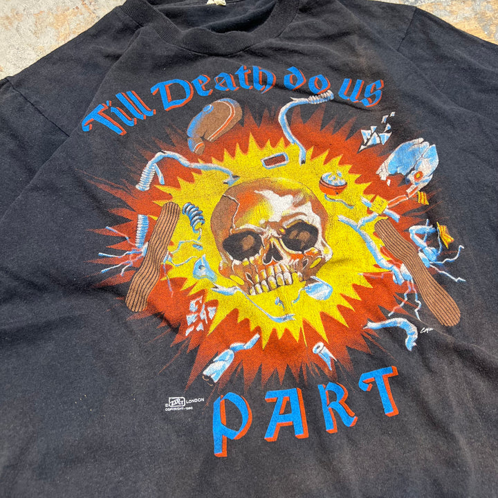 #4825 古着 90's スクリーンスターズ/USA製/Till Death do us/映画/ヴィンテージ/Tシャツ/シングルステッチ/サイズM