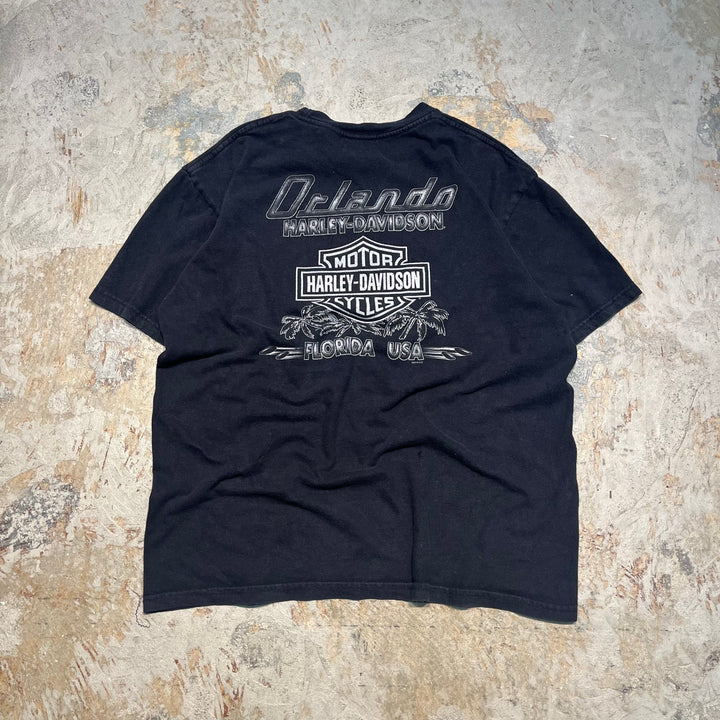 古着 Harley-Davidson/ハーレー ダビッドソン / アラスカ州 オーランド ストア / プリントTシャツ / サイズL