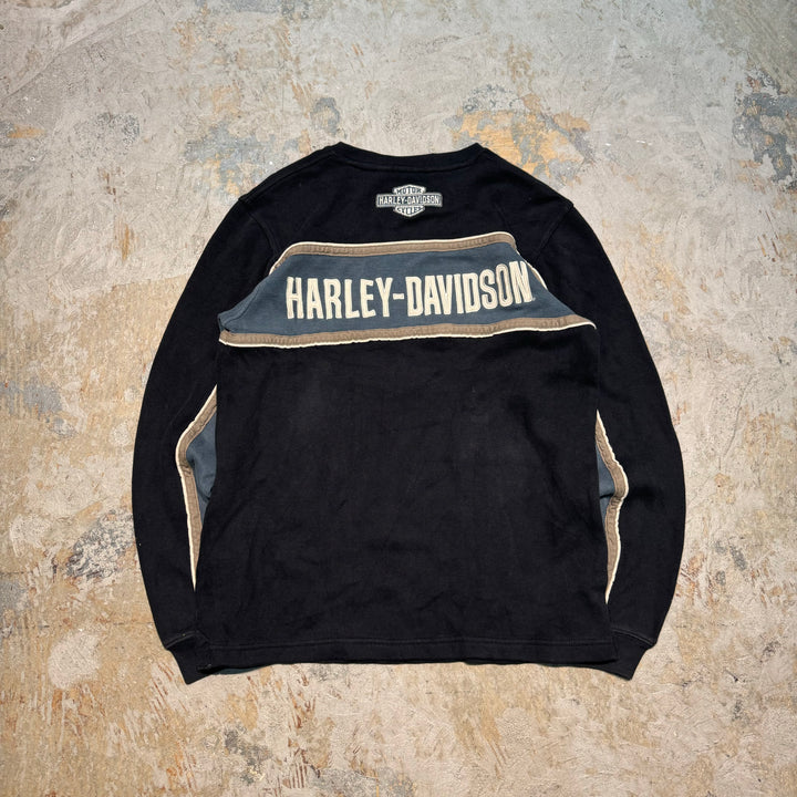 중고 의류 Harley-Davidson/Harley Davidson/V-Neck Cotton 니트 스웨터/크기 m