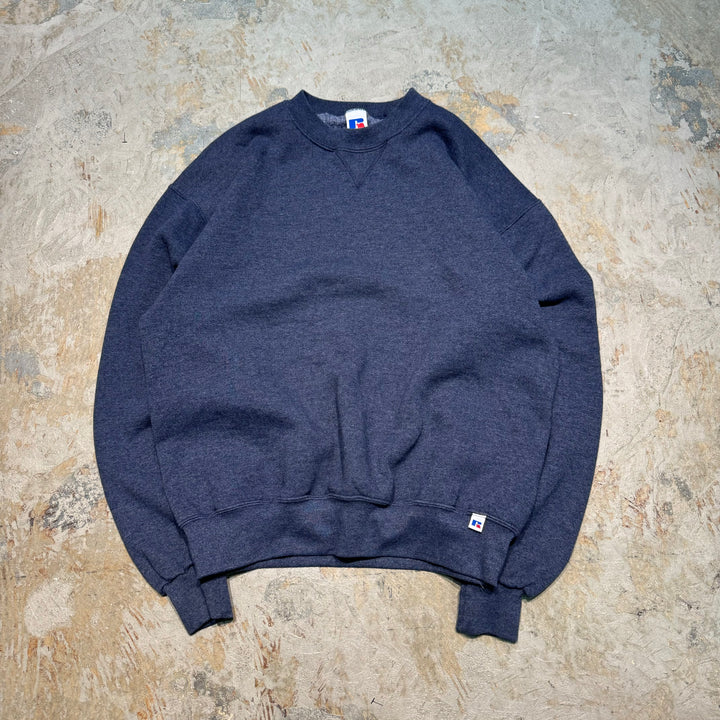 旧衣服80's~ RUSSELLATHLETIC/ RUSSELLATHLETIC/空白克罗妮特/素色/尺码L