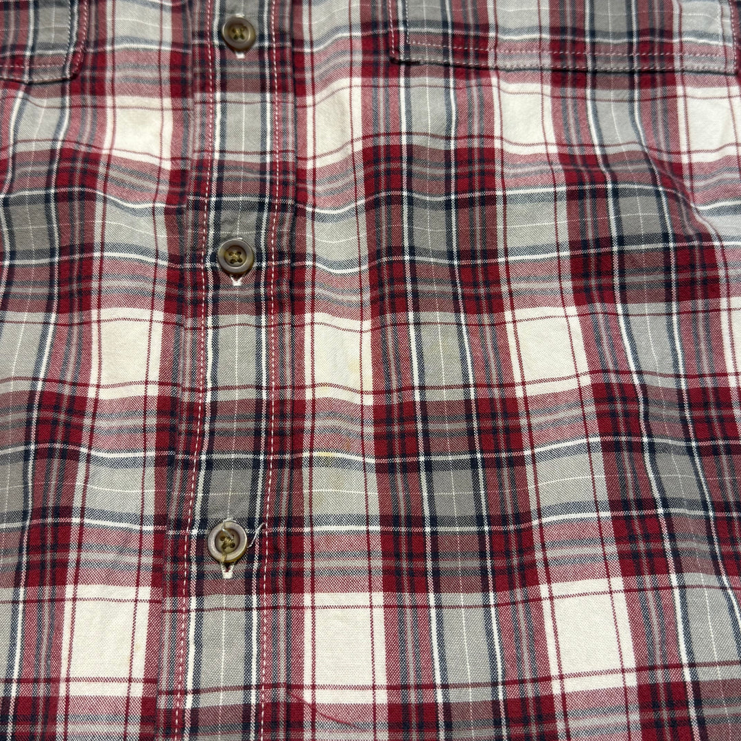 Used clothing carhartt/Carhartt/Button-down short sleeve shirt/Checked pattern/Size L