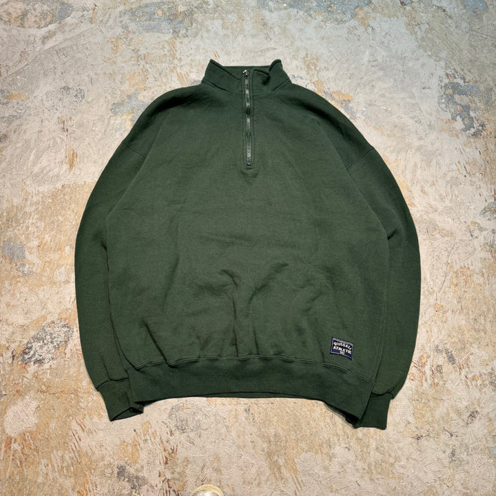 旧衣服美国制造80's~ RUSSELLATHLETIC/ RUSSELLATHLETIC/半拉链运动裤/纯色/尺寸XL