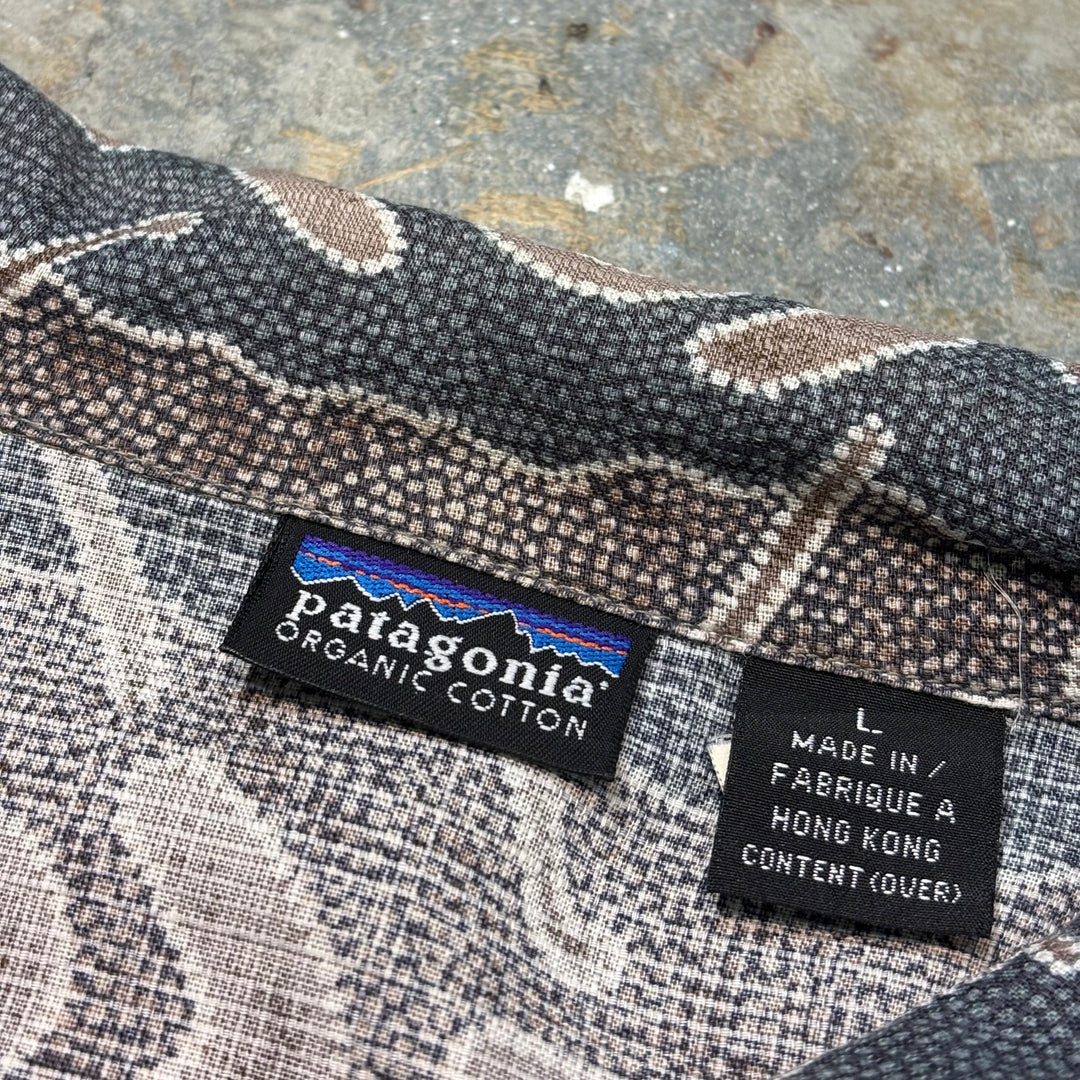 古着 00's〜 Patagonia/ パタゴニア/ 総柄ショートスリーブ半袖シャツ/ サイズL
