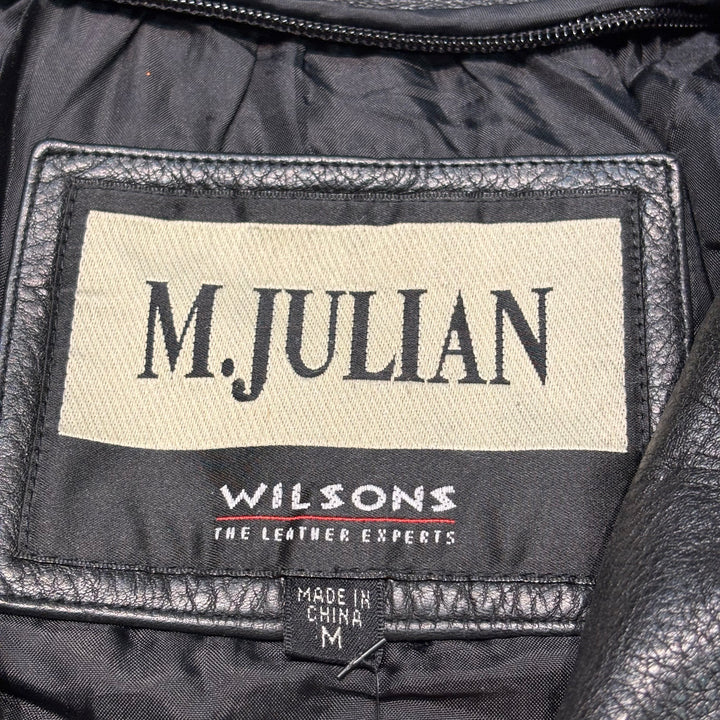 古着 WILSONS LEATHER/ ウィルソンズレザー/ 本革レザーハーフコート/ 牛革/ サイズM