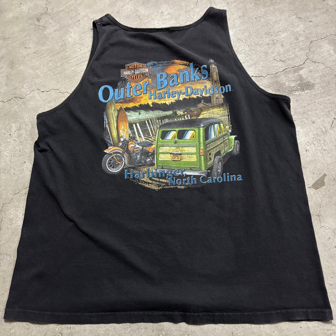 古着  USA製 Harley-Davidson /ハーレー ダビッドソン/ プリントTシャツ/ ノースリーブ/ サイズL相当
