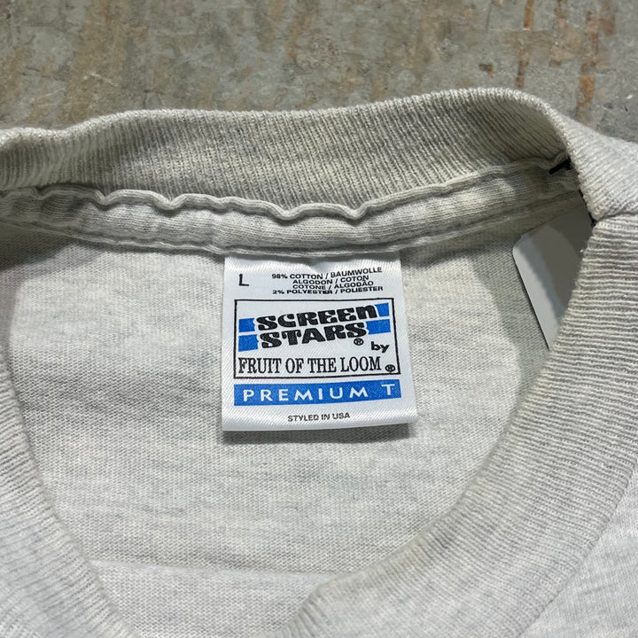 미국 80 년대에서 만든 빈티지 의류 ~ 스크린 스타/플로렌 판화/카루 소/아티스트/빈티지 싱글 스티치 프린트 티셔츠/크기 L