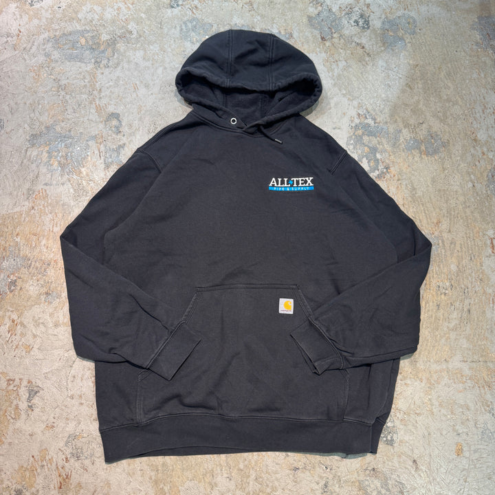 古着 carhartt/カーハート/ ルーズフィットパーカー/企業ロゴ/サイズXL