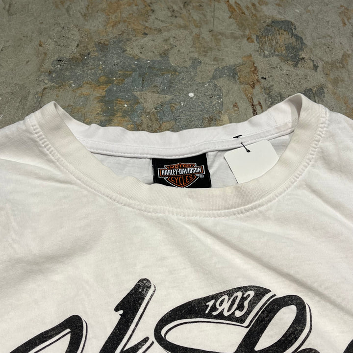 #4792 Used clothing HARLEY-DAVIDSON/Harley Davidson/Sleeveless printed T-shirt/Size L