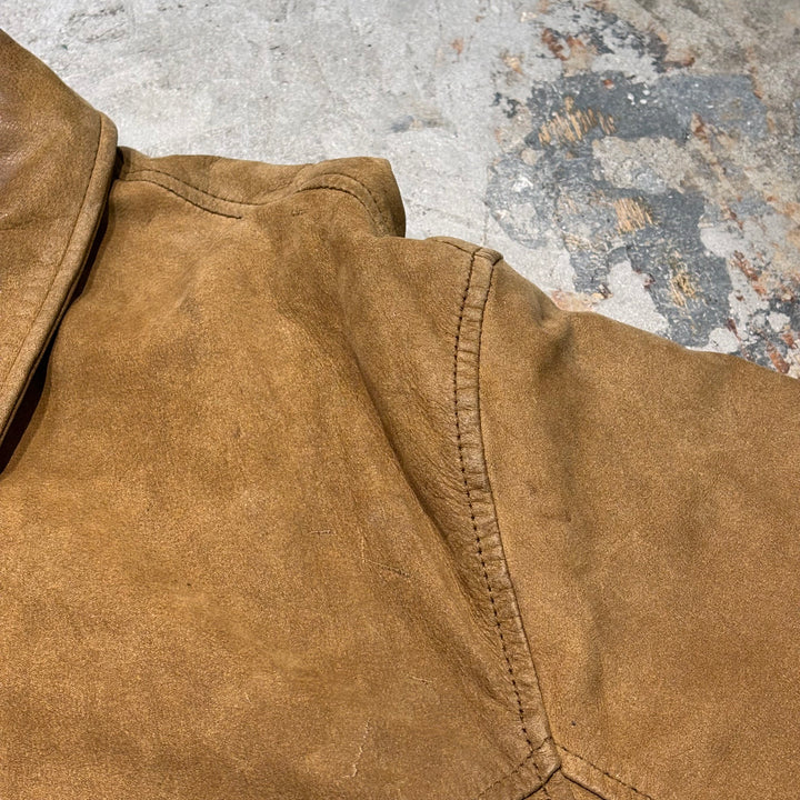 중고 의류 St.John'Sbay/ St. John 's Bay/ Nubuck/ Zip-Up Leather Jacket/ Size L