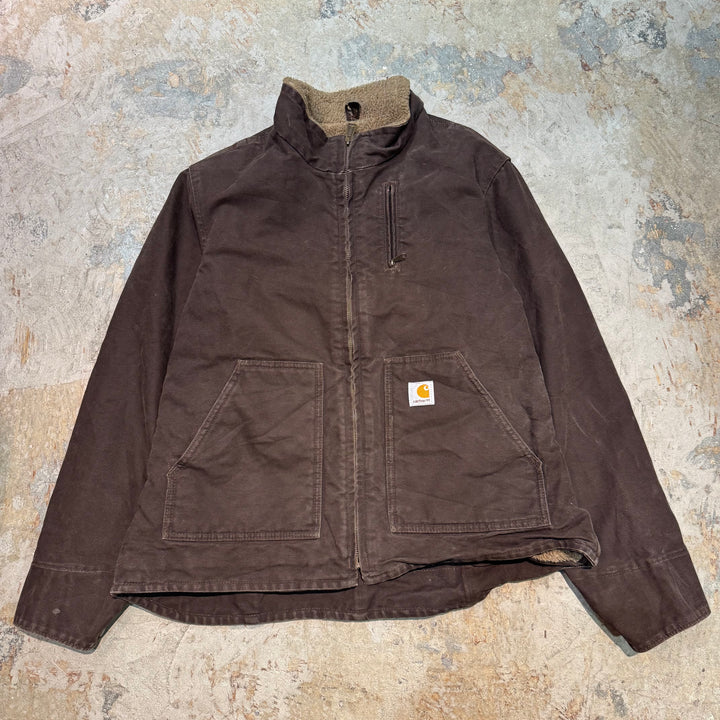 古着 carhartt/ カーハート/ シェルパジャケット/ ダック地/ 裏地ボア/ WOMEN/ サイズL