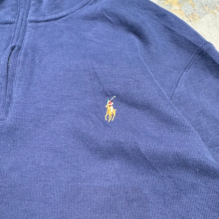 Ralph Lauren/ Polo By Ralph Lauren/ Half Zip 니트 스웨터/ 크기 XL의 중고 의류 폴로