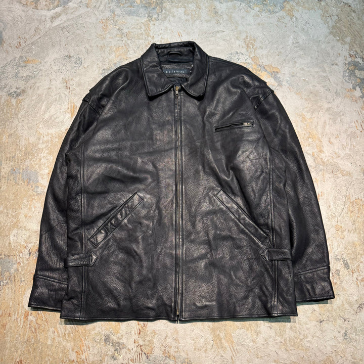 古着 USAVINTAGE/ ジップアップレザージャケット/ サイズM