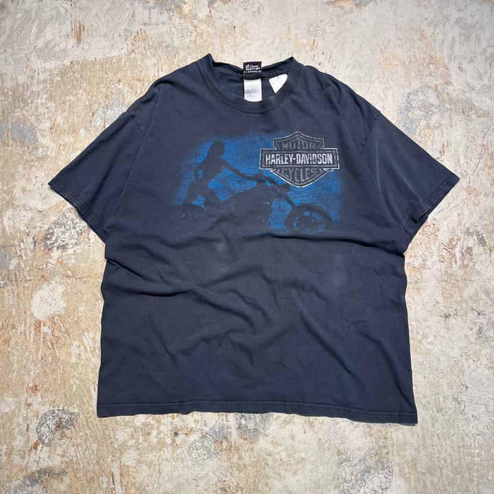 古着 Harley-Davidson/ハーレー ダビッドソン バージニア・ビーチ プリントTシャツ サイズXL