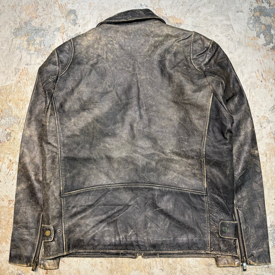 古着 WILSONS LEATHER/ ウィルソンズレザー/ ジップアップレザージャケット/ サイズM
