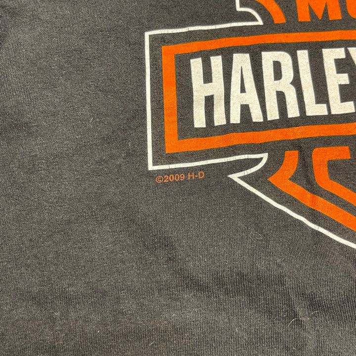 미국에서 만든 중고 의류 Harley-Davidson / New Bern, North Carolina 상점 / 인쇄 티셔츠 / 크기 L