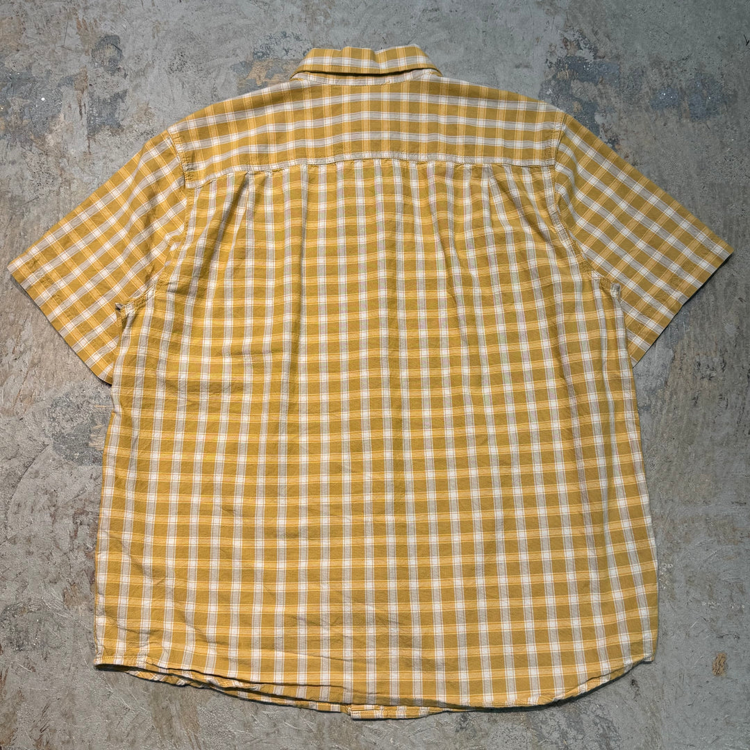 Used clothing carhartt/Carhartt/Button-down short sleeve shirt/Checked pattern/Size L