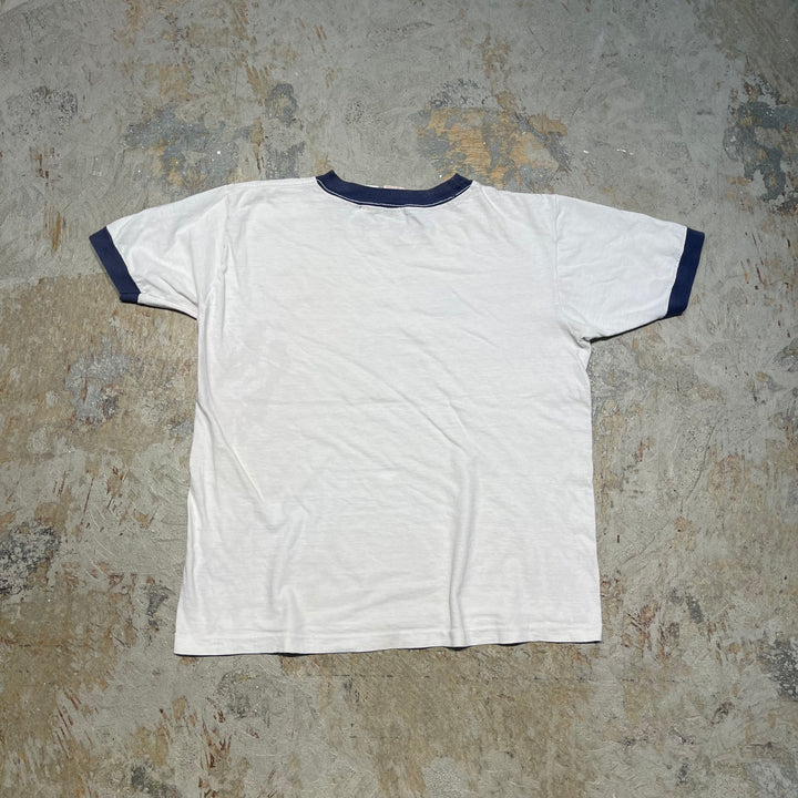 古着 ~80's USa製 wolt disney/ウォルト・ディズニー / ミッキーマウス / ヴィンテージ シングルステッチ キャラクター リンガーTシャツ/サイズXL