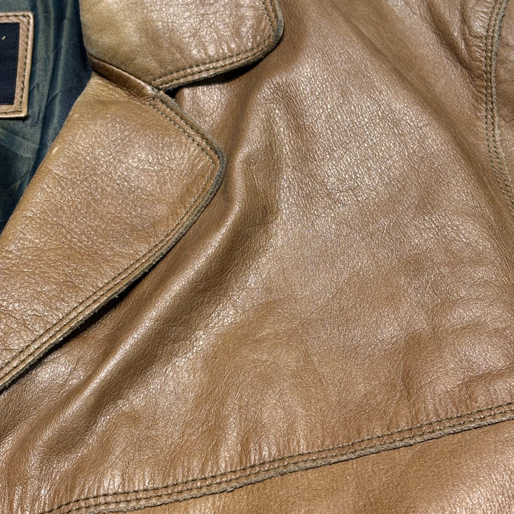 古着 WILSONS LEATHER/ ウィルソンズレザー/ 本革レザーハーフコート/ 牛革/ サイズM