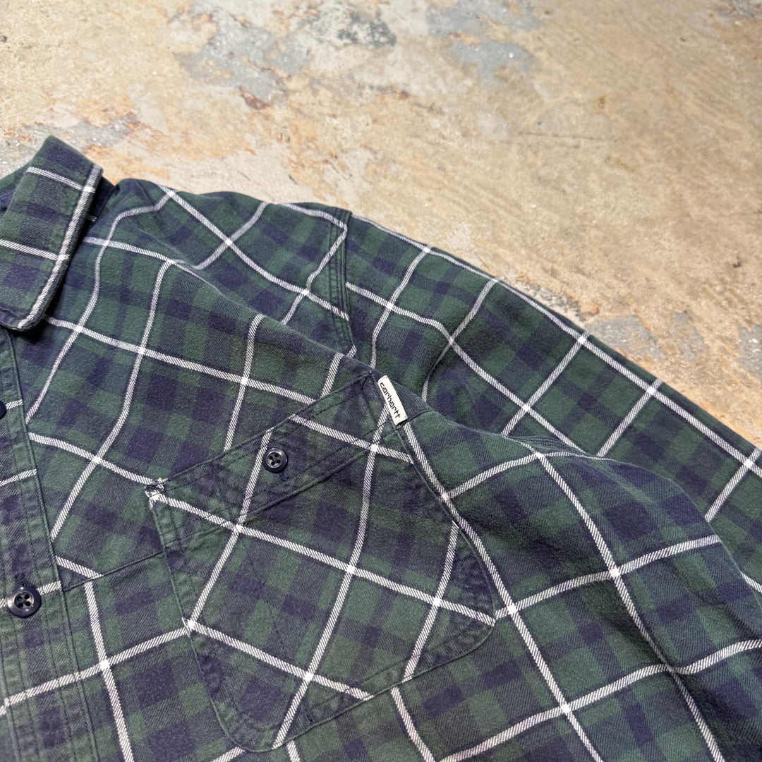 Used clothing carhartt/Carhartt/Long sleeve shirt/Checked pattern/Size XL