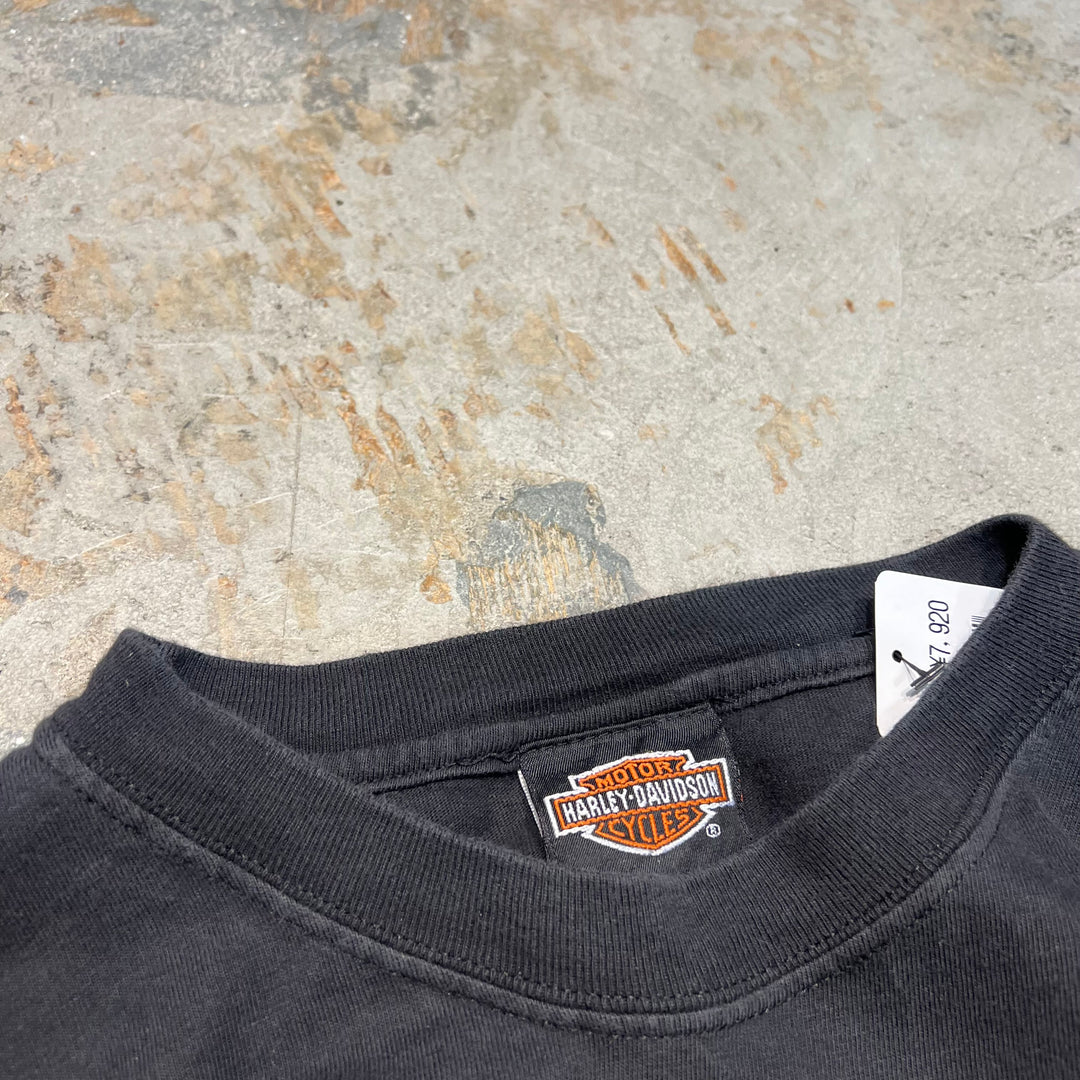 Used clothing Harley-Davidson / Harley Davidson / Hanes body / Daytona Beach Bike Week, Florida / 60th anniversary / Printed T-shirt / Size XL