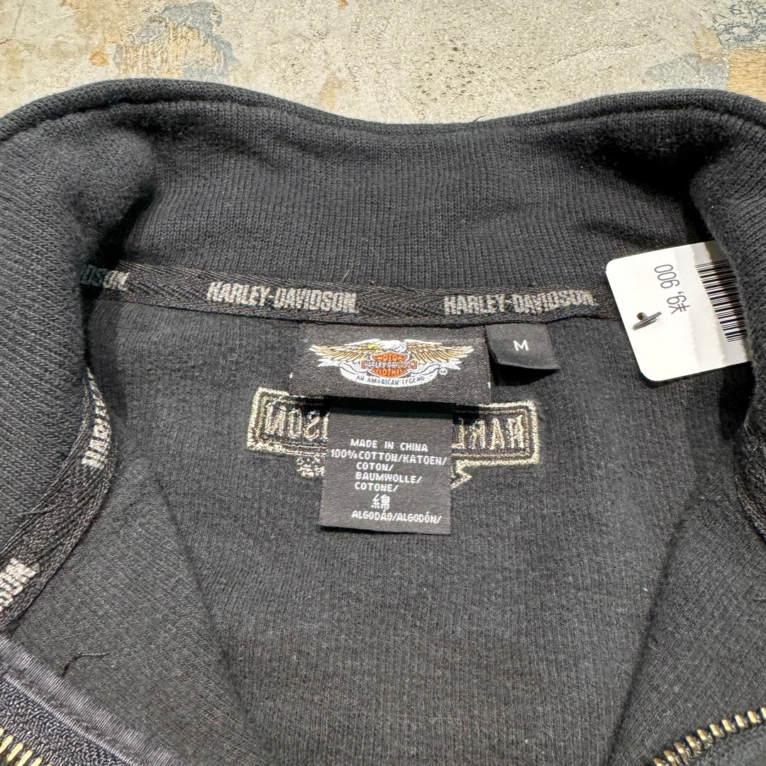 Used clothing HARLEY DAVIDSON/Harley Davidson/Half zip cotton knit sweater/Size M