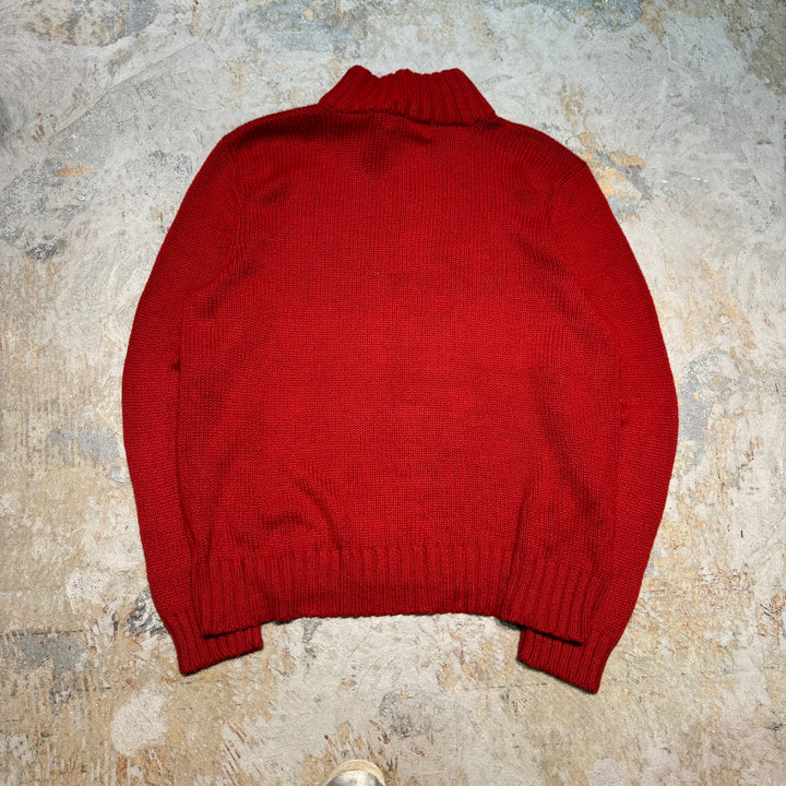 旧衣POLO by Ralph Lauren/ POLO拉尔夫劳伦/半拉链针织毛衣/尺寸L