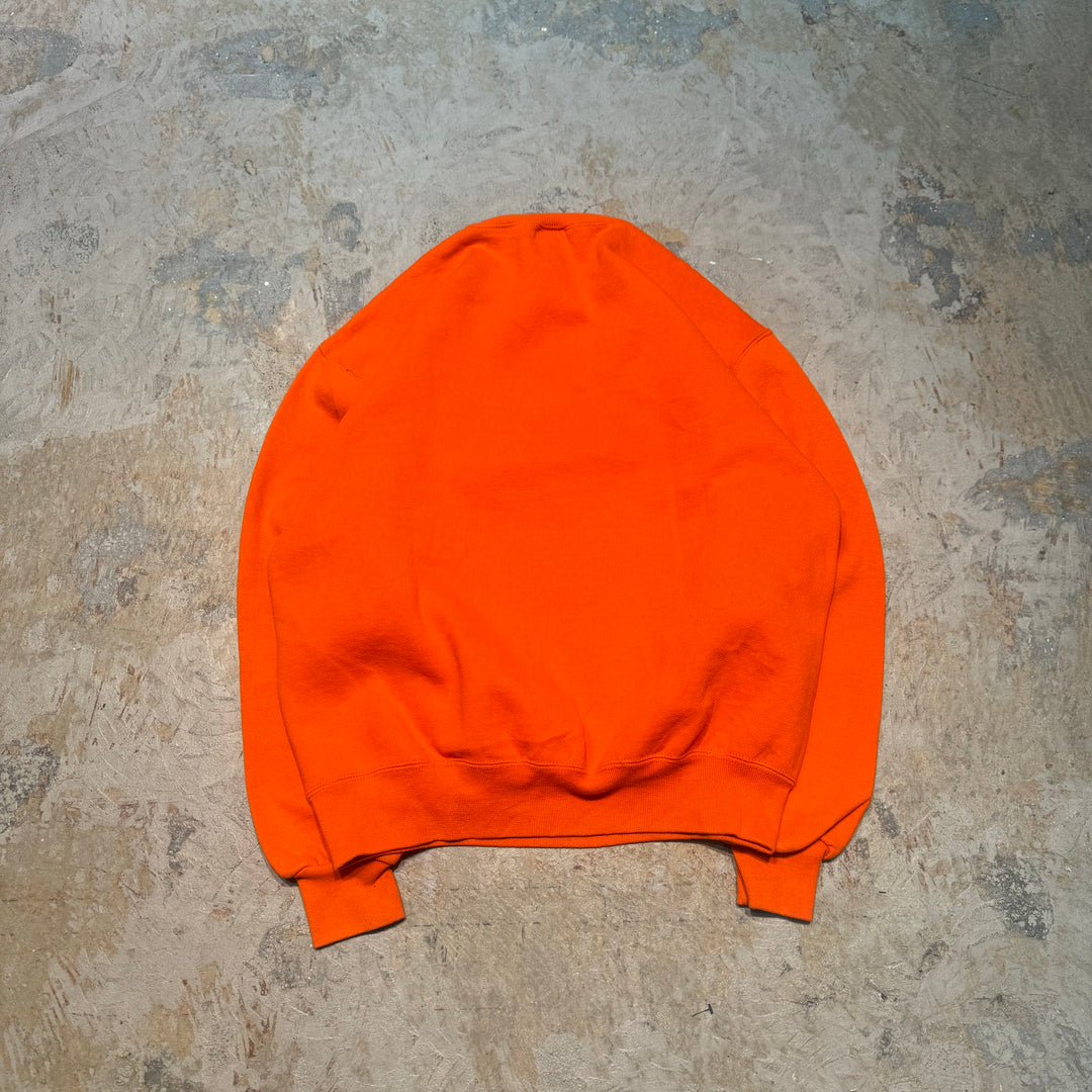 미국 80 년대에서 만든 중고 의류 ~ Russell Athletic/ Russell Athletic/ Blank Crew Neck Sweatshirt/ Plain/ Front V Gusset/ Size M