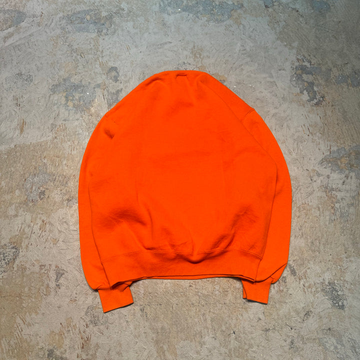 미국 80 년대에서 만든 중고 의류 ~ Russell Athletic/ Russell Athletic/ Blank Crew Neck Sweatshirt/ Plain/ Front V Gusset/ Size M
