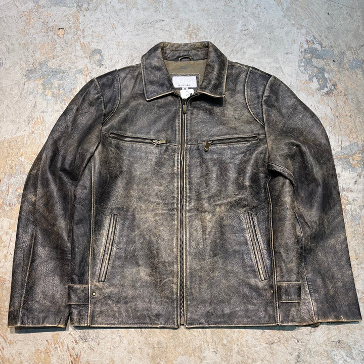 古着 WILSONS LEATHER/ ウィルソンズレザー/ ジップアップレザージャケット/ サイズM