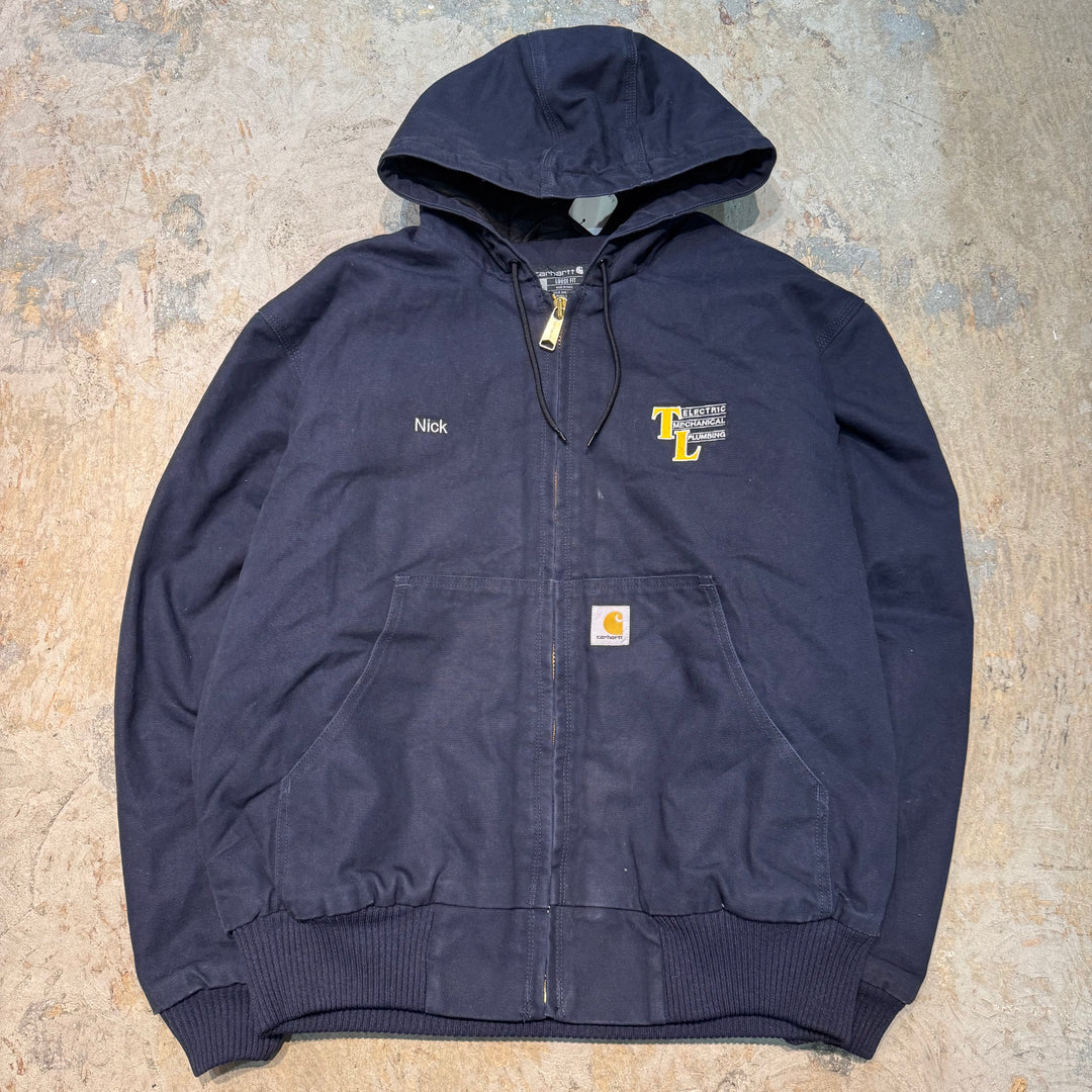 古着 Carhartt/ カーハート/ アクティブジャケット/ ダック地/ 裏地キルティング/ 企業ロゴ/  サイズL