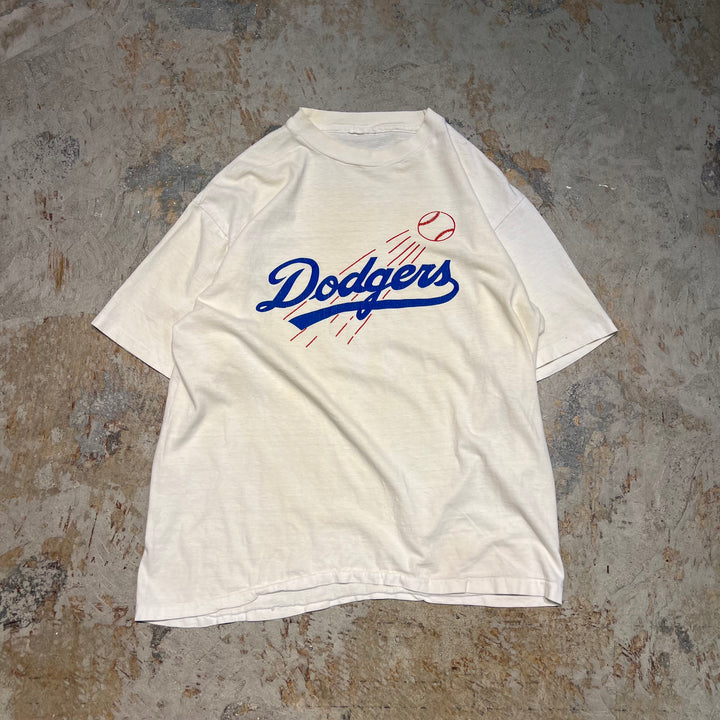 #4806 古着 ロサンゼルス・ドジャーズ/ヴィンテージ シングルステッチ Tシャツ/MBL/メジャーリーグ/サイズXL相当