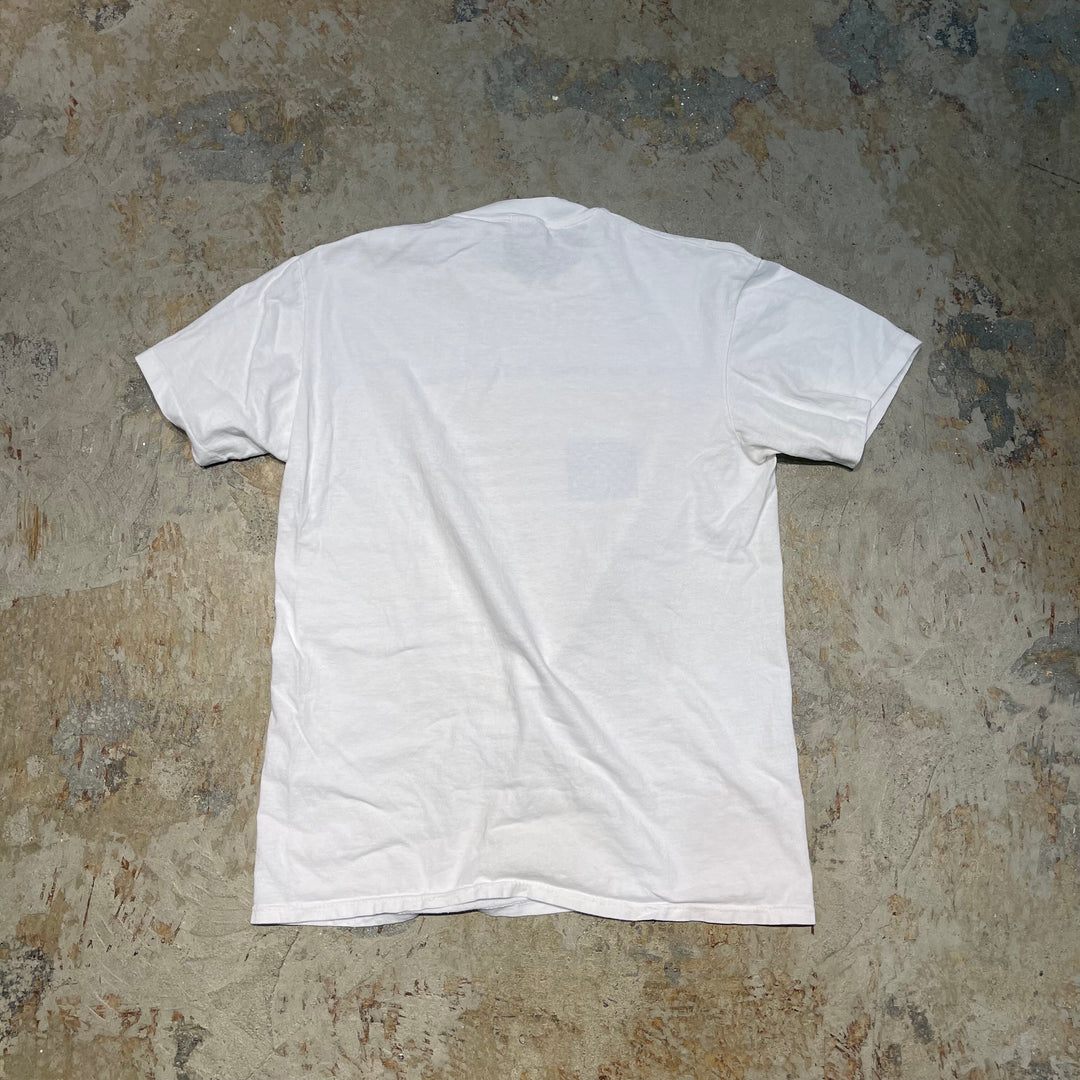 Used clothing 90's USA made stedman/Stedman American military message T-shirt/size M