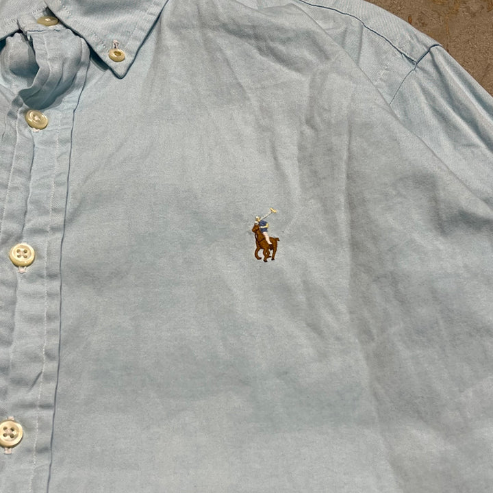 #4385 Used clothing Ralph Lauren/Long Sleeve Button Down Shirt/CUSTOM FIT/Custom Fit/Size 16 32/33