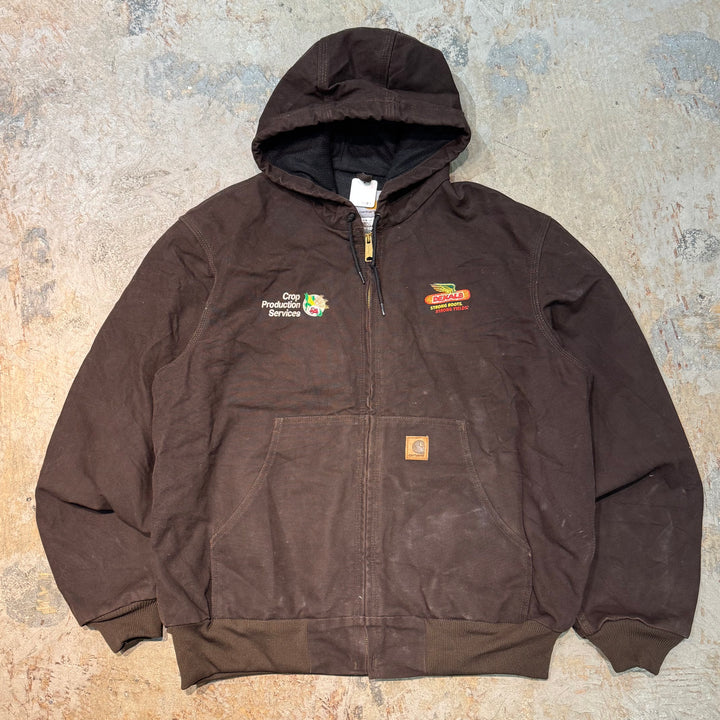 古着 Carhartt/ カーハート/ アクティブジャケット/ ダック地/ 企業ロゴ/ 裏地サーマル/ サイズL