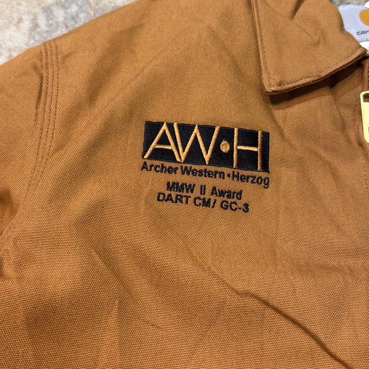 중고 의류 Carhartt/ Carhartt/ Ridge 재킷 재킷/ 오리 직물/ 회사 로고/ 사이즈 S