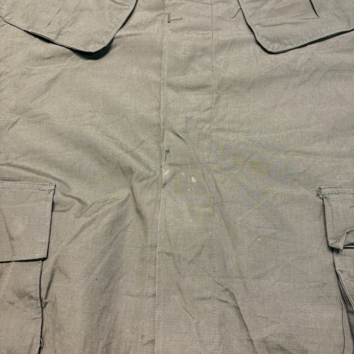Used clothing Made in USA 60's U.S.ARMY/US Army/Jungle Fatigue Jacket/4th/Ripstop fabric/Size X-Large - Regular