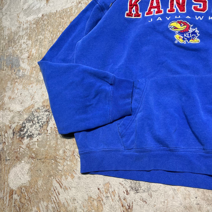 #4151 古着 Unknow/Pull over Parker/プルオーバーパーカー/KANSAS/JAYHAWKS/カンザス ジェイホークス/男子バスケットボール
チーム/サイズXL