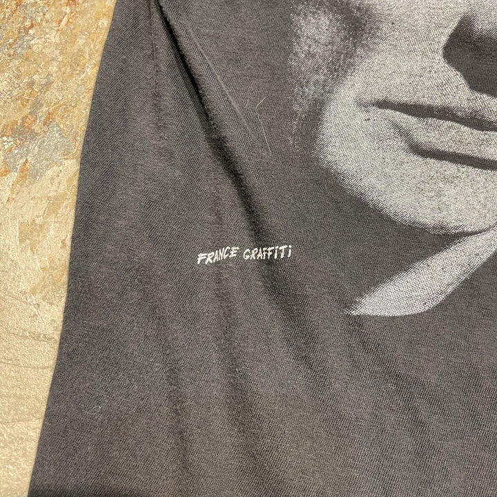 古着 90's USAVINtage / ジョニー・アリディ / SE DONNE A BERCY. / ヴィンテージ シングルステッチ  アーティストTシャツ / ノースリーブ / サイズXL相当