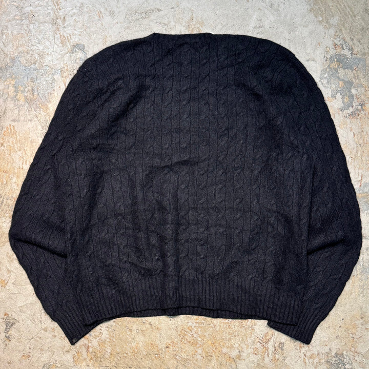 古着 90's~ Polo by Ralph Lauren/ポロラルフローレン / ケーブルニットセーター /サイズXL
