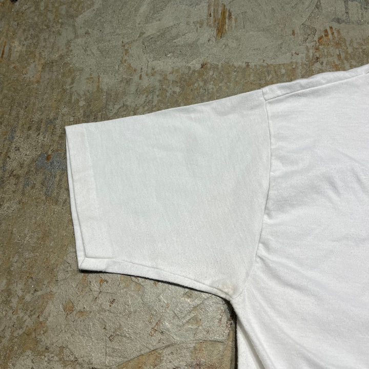 중고 의류 "The City"/cat/동물/빈티지 단일 스티치 프린트 티셔츠/크기 l