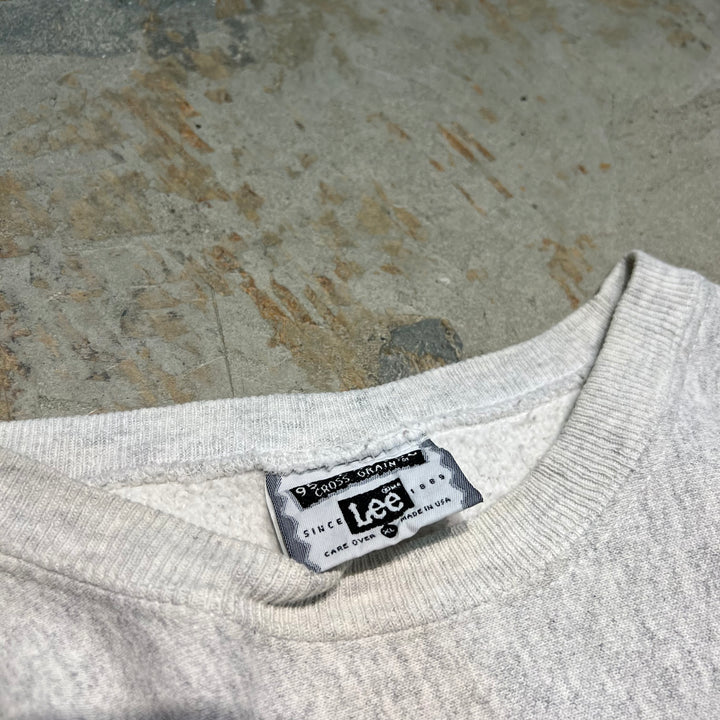 #3623 古着 90’s Lee/リー / Crew Neck Sweat Shirts/クルーネックスウェット/USA製/企業系/刺繍ロゴ/reverse weave/サイズXL