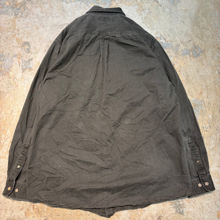 Used clothing carhartt/Carhartt/Button-down long sleeve shirt/Plain/Size L