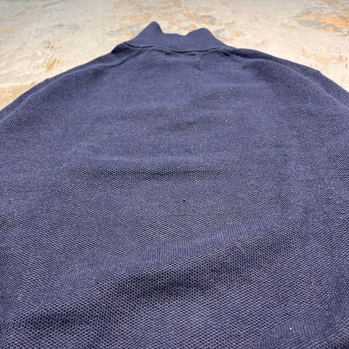 #3895 Ralph Lauren/Cotton Knit Half Zip Swiever Cotton Knit Zip/Size M의 사용 의류 폴로