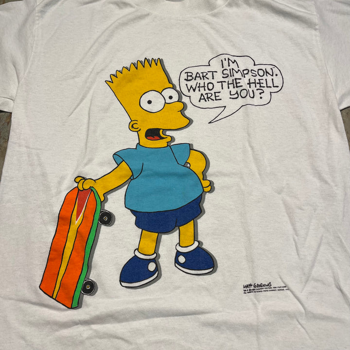 #4276 Unknow/short sleeve t-shirt Tee/シングルステッチ/半袖Tシャツ/80's/MADE IN USA/シンプソンズ/サイズXL